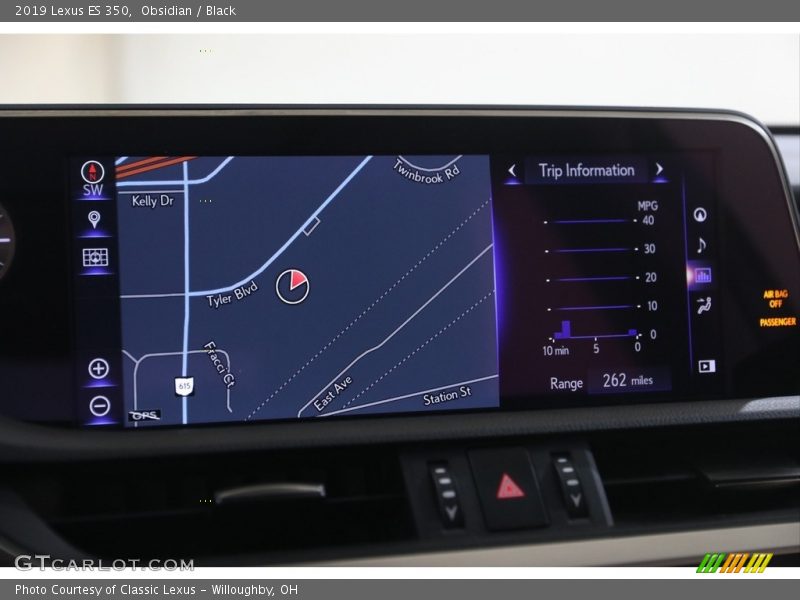 Obsidian / Black 2019 Lexus ES 350