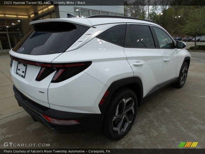 Serenity White / Black 2023 Hyundai Tucson SEL AWD