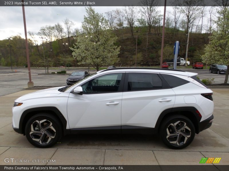 Serenity White / Black 2023 Hyundai Tucson SEL AWD