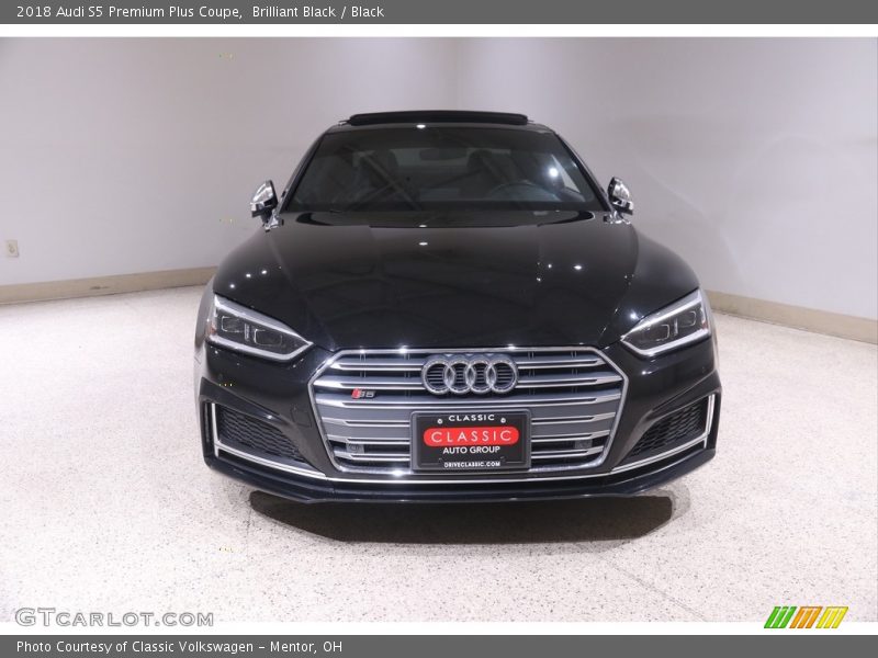 Brilliant Black / Black 2018 Audi S5 Premium Plus Coupe