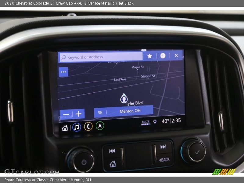 Silver Ice Metallic / Jet Black 2020 Chevrolet Colorado LT Crew Cab 4x4