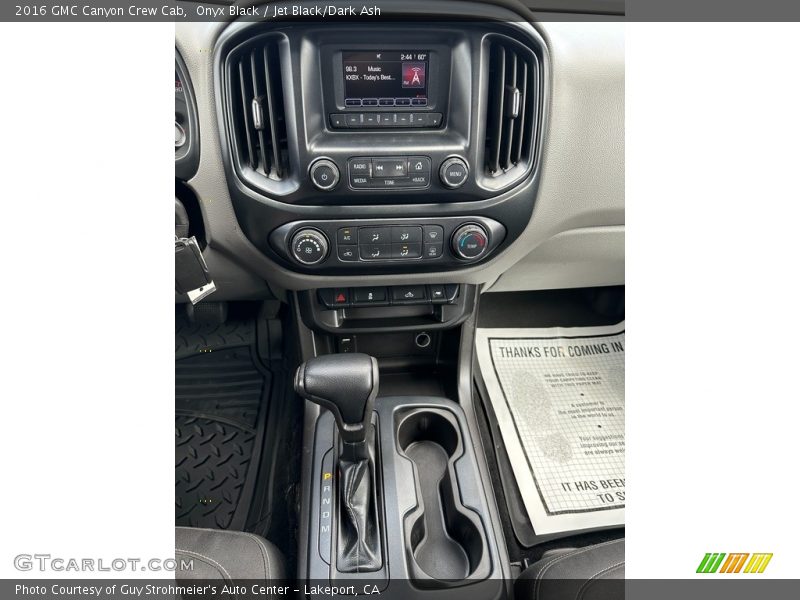 Controls of 2016 Canyon Crew Cab
