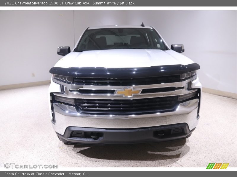 Summit White / Jet Black 2021 Chevrolet Silverado 1500 LT Crew Cab 4x4