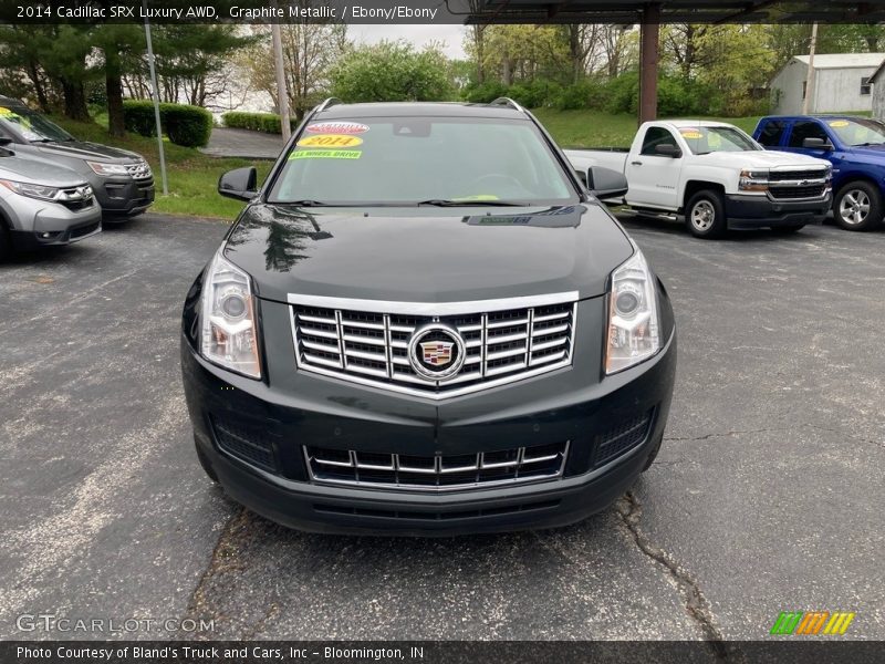 Graphite Metallic / Ebony/Ebony 2014 Cadillac SRX Luxury AWD