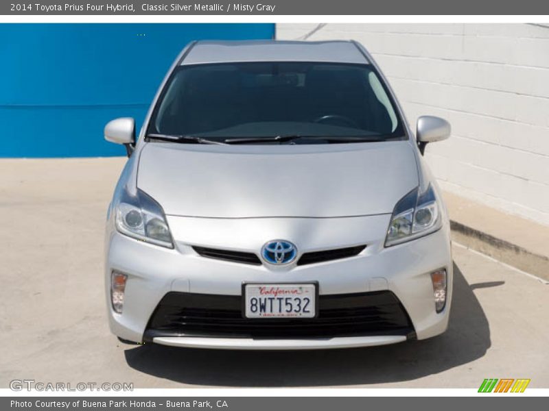 Classic Silver Metallic / Misty Gray 2014 Toyota Prius Four Hybrid