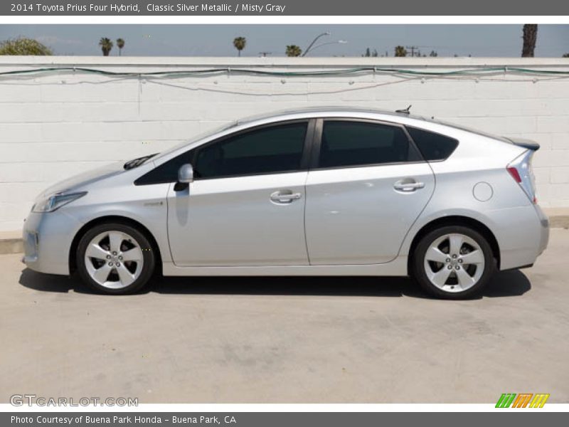 Classic Silver Metallic / Misty Gray 2014 Toyota Prius Four Hybrid