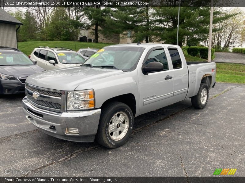 Silver Ice Metallic / Ebony 2012 Chevrolet Silverado 1500 LT Extended Cab 4x4
