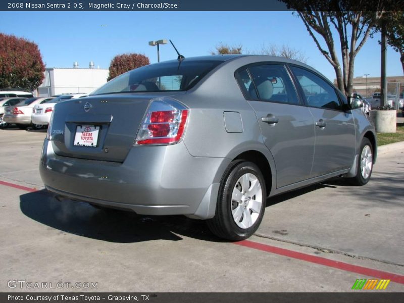 Magnetic Gray / Charcoal/Steel 2008 Nissan Sentra 2.0 S
