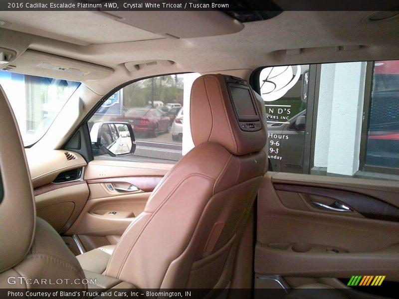 Crystal White Tricoat / Tuscan Brown 2016 Cadillac Escalade Platinum 4WD