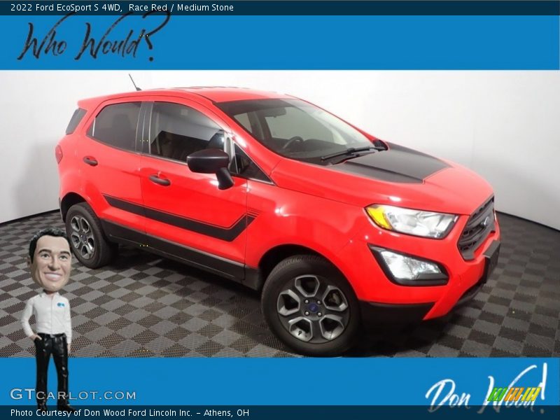Race Red / Medium Stone 2022 Ford EcoSport S 4WD