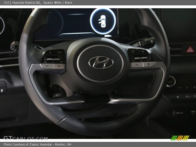 Quartz White / Black 2021 Hyundai Elantra SEL