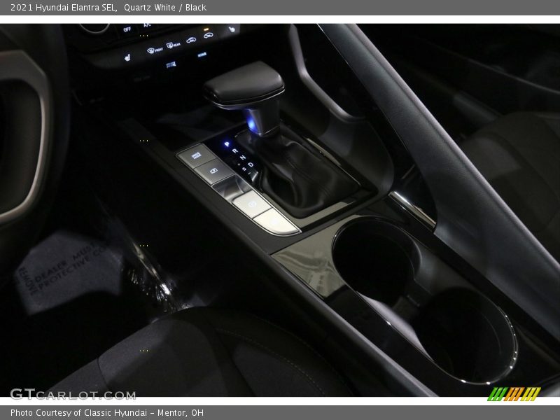 Quartz White / Black 2021 Hyundai Elantra SEL