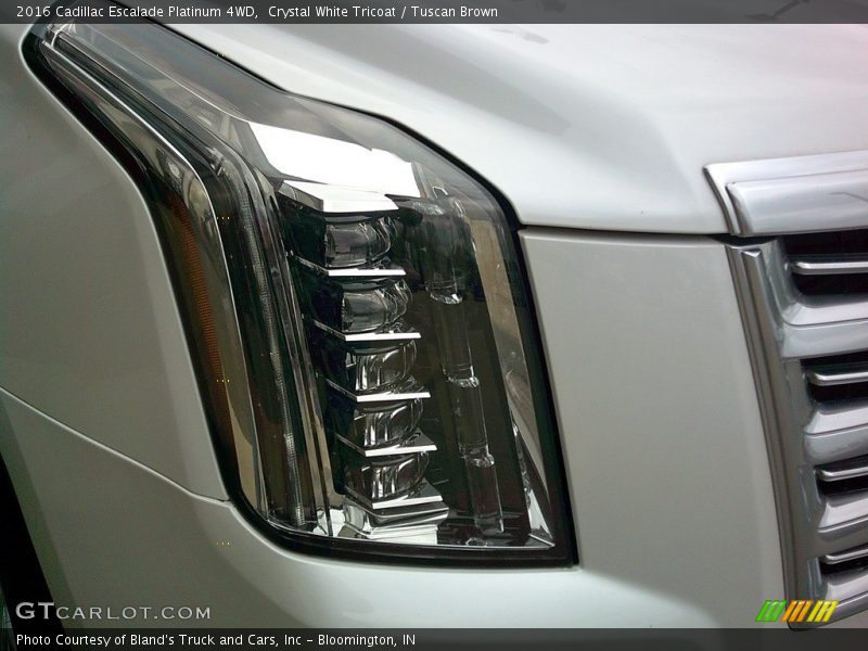 Crystal White Tricoat / Tuscan Brown 2016 Cadillac Escalade Platinum 4WD