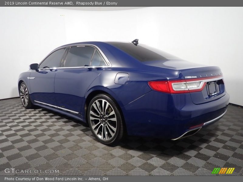 Rhapsody Blue / Ebony 2019 Lincoln Continental Reserve AWD