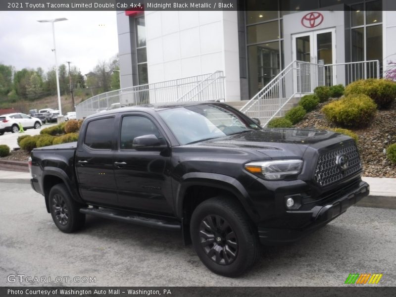 Midnight Black Metallic / Black 2021 Toyota Tacoma Limited Double Cab 4x4