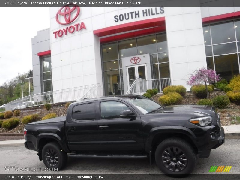 Midnight Black Metallic / Black 2021 Toyota Tacoma Limited Double Cab 4x4