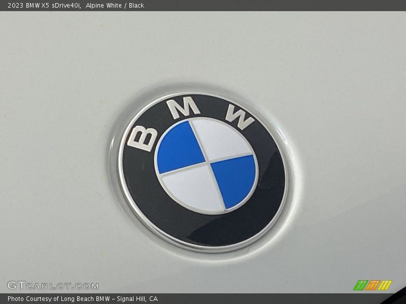 Alpine White / Black 2023 BMW X5 sDrive40i