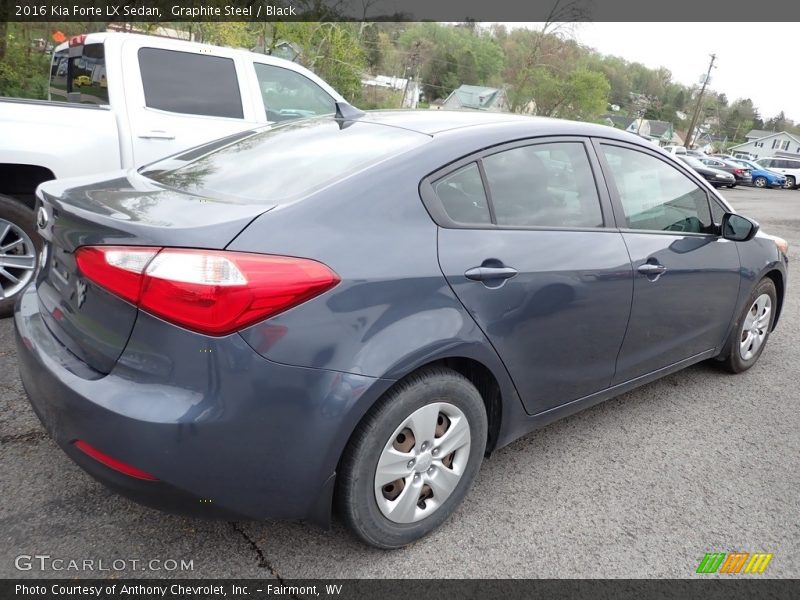 Graphite Steel / Black 2016 Kia Forte LX Sedan