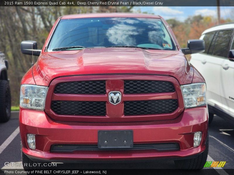 Deep Cherry Red Crystal Pearl / Black/Diesel Gray 2015 Ram 1500 Express Quad Cab 4x4