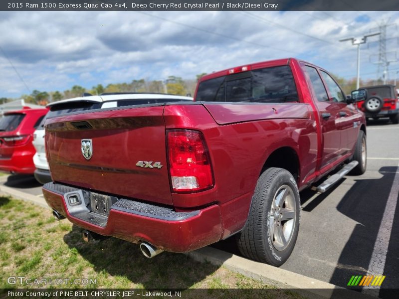 Deep Cherry Red Crystal Pearl / Black/Diesel Gray 2015 Ram 1500 Express Quad Cab 4x4