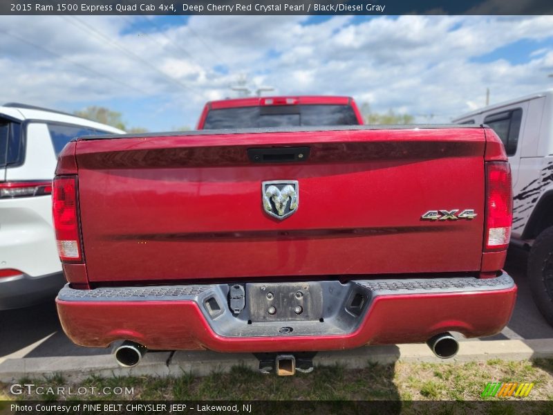 Deep Cherry Red Crystal Pearl / Black/Diesel Gray 2015 Ram 1500 Express Quad Cab 4x4