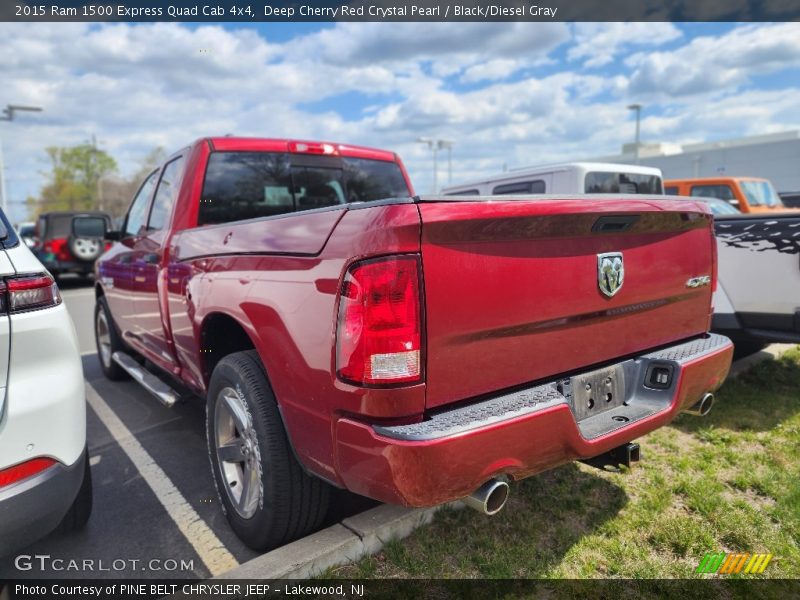 Deep Cherry Red Crystal Pearl / Black/Diesel Gray 2015 Ram 1500 Express Quad Cab 4x4