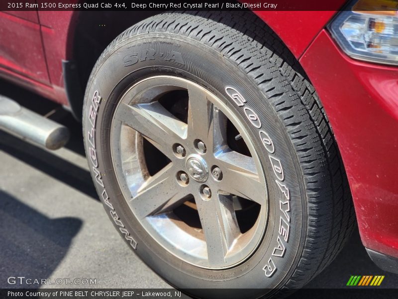 Deep Cherry Red Crystal Pearl / Black/Diesel Gray 2015 Ram 1500 Express Quad Cab 4x4