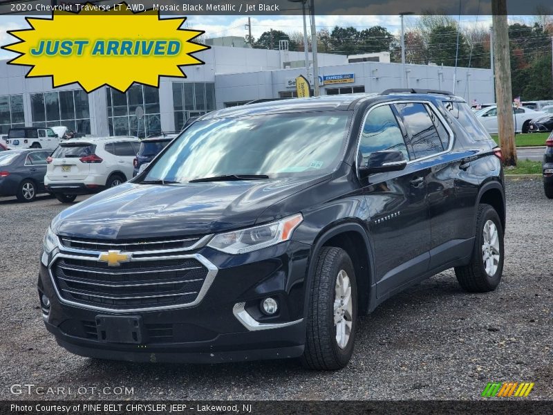 Mosaic Black Metallic / Jet Black 2020 Chevrolet Traverse LT AWD