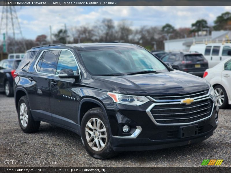 Mosaic Black Metallic / Jet Black 2020 Chevrolet Traverse LT AWD