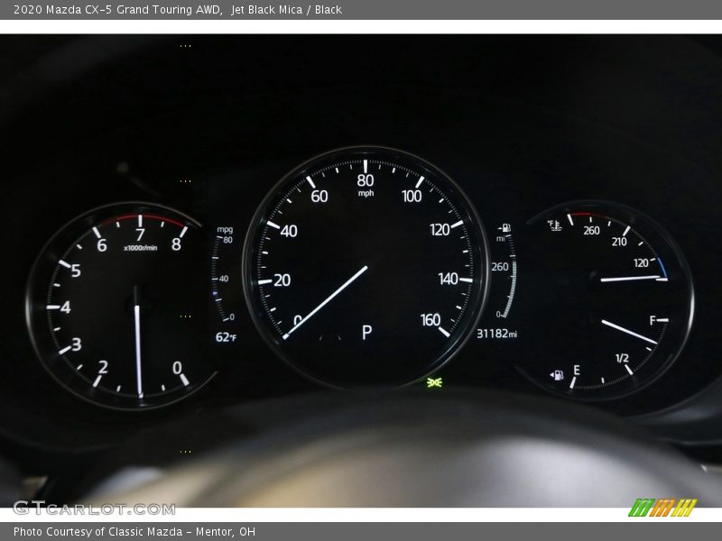 Jet Black Mica / Black 2020 Mazda CX-5 Grand Touring AWD
