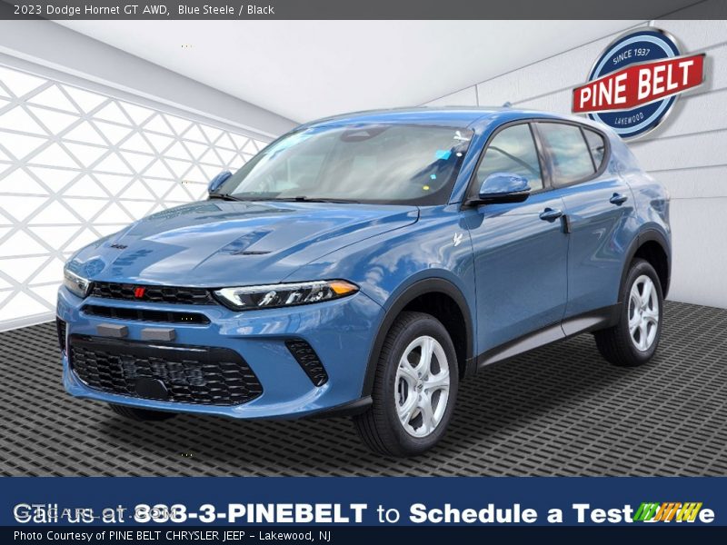 Blue Steele / Black 2023 Dodge Hornet GT AWD