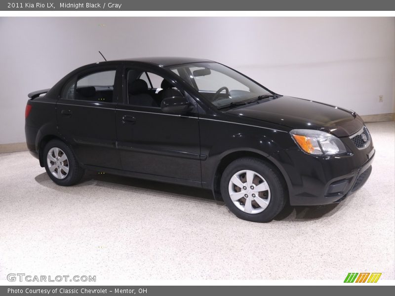 Midnight Black / Gray 2011 Kia Rio LX