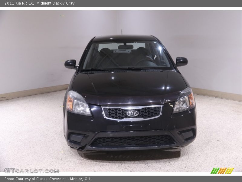 Midnight Black / Gray 2011 Kia Rio LX