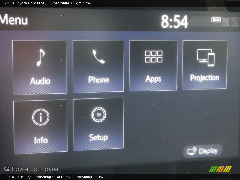 Super White / Light Gray 2020 Toyota Corolla SE