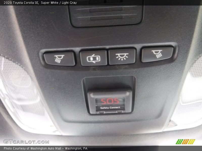 Super White / Light Gray 2020 Toyota Corolla SE