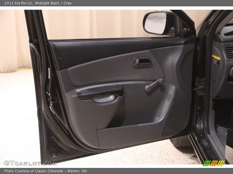 Midnight Black / Gray 2011 Kia Rio LX