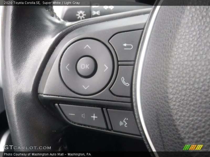 Super White / Light Gray 2020 Toyota Corolla SE