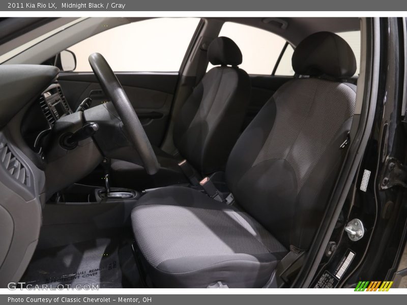 Midnight Black / Gray 2011 Kia Rio LX