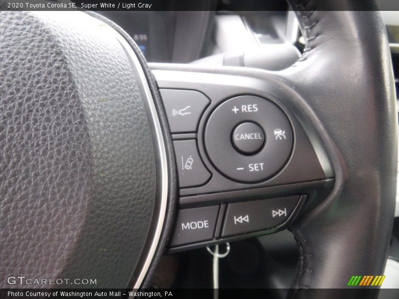 Super White / Light Gray 2020 Toyota Corolla SE