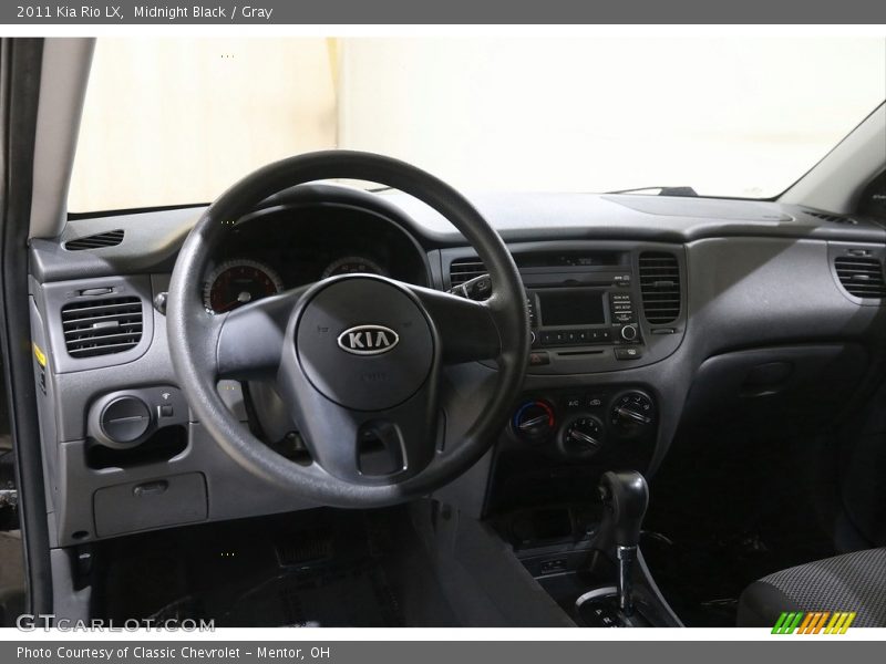 Midnight Black / Gray 2011 Kia Rio LX