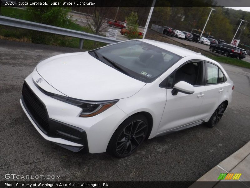 Super White / Light Gray 2020 Toyota Corolla SE