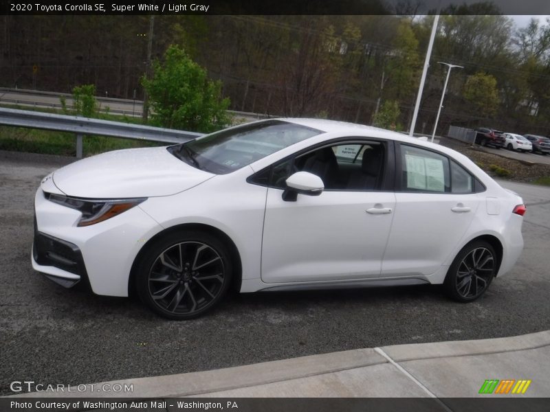 Super White / Light Gray 2020 Toyota Corolla SE