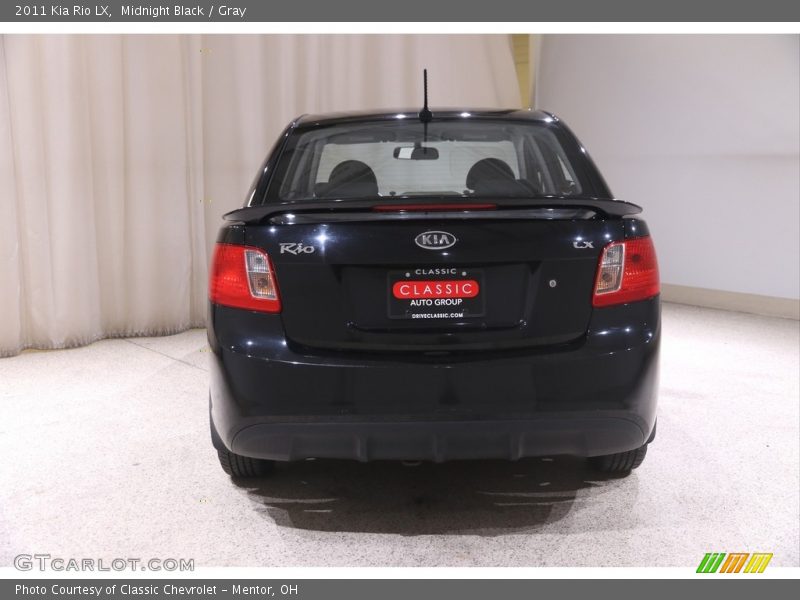 Midnight Black / Gray 2011 Kia Rio LX