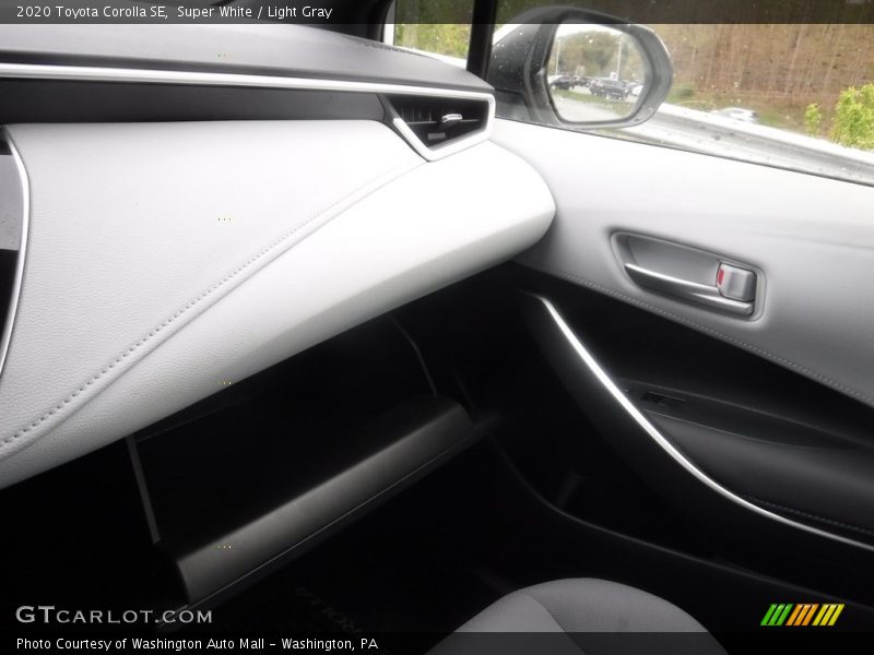 Super White / Light Gray 2020 Toyota Corolla SE