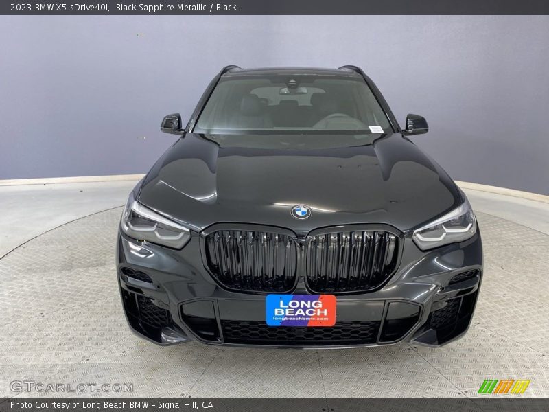 Black Sapphire Metallic / Black 2023 BMW X5 sDrive40i