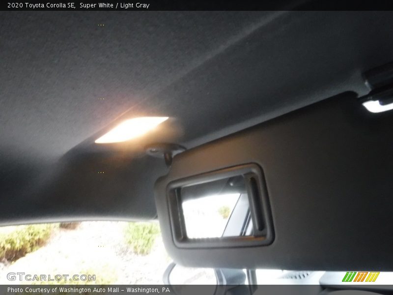 Super White / Light Gray 2020 Toyota Corolla SE