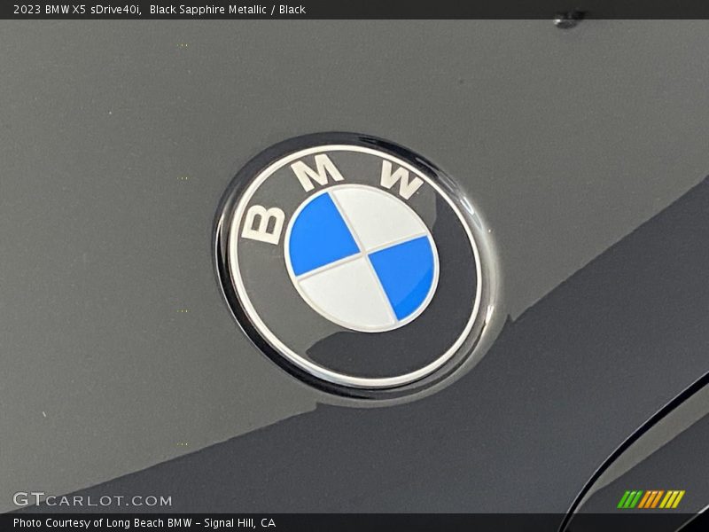 Black Sapphire Metallic / Black 2023 BMW X5 sDrive40i