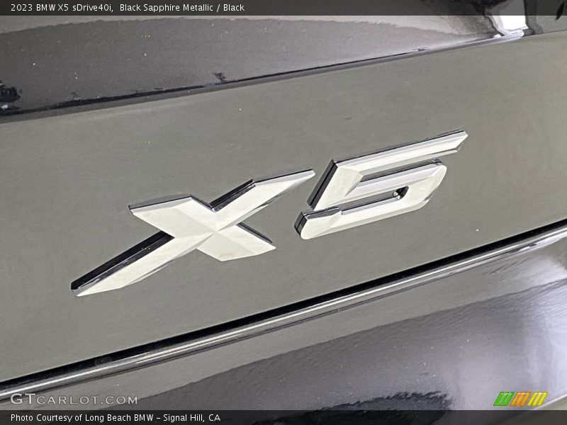 Black Sapphire Metallic / Black 2023 BMW X5 sDrive40i