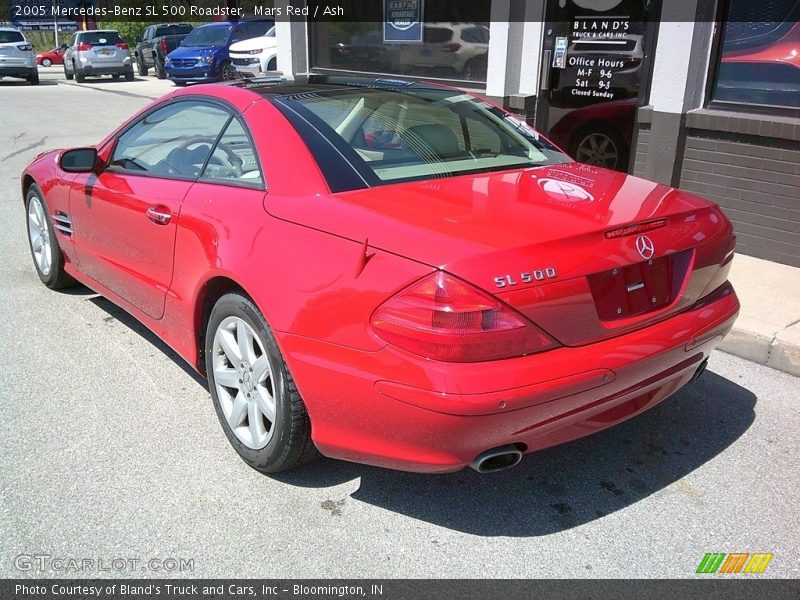 Mars Red / Ash 2005 Mercedes-Benz SL 500 Roadster