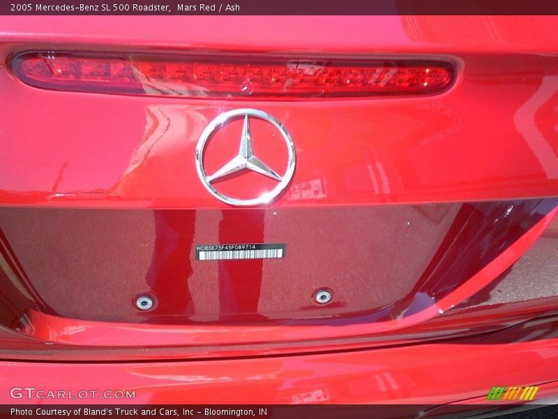 Mars Red / Ash 2005 Mercedes-Benz SL 500 Roadster